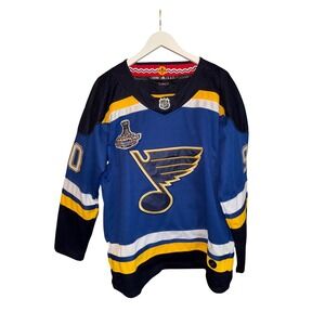 Adidas St Louis Blues OReilly 2019 Stanley Cup Champions Hockey Jersey Mens